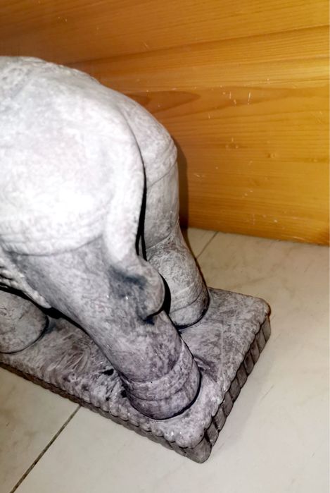 Слон фигура от керамика , декорация за къща градина офис !