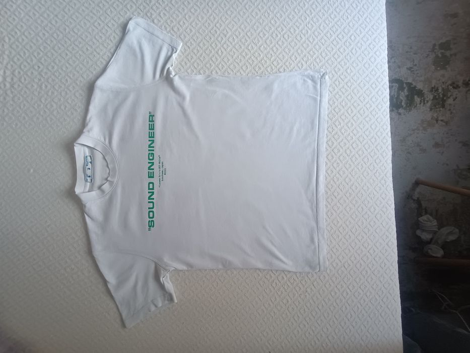 OFF-WHITE Pioneer DJ T-shirt alb original rar – streetwear