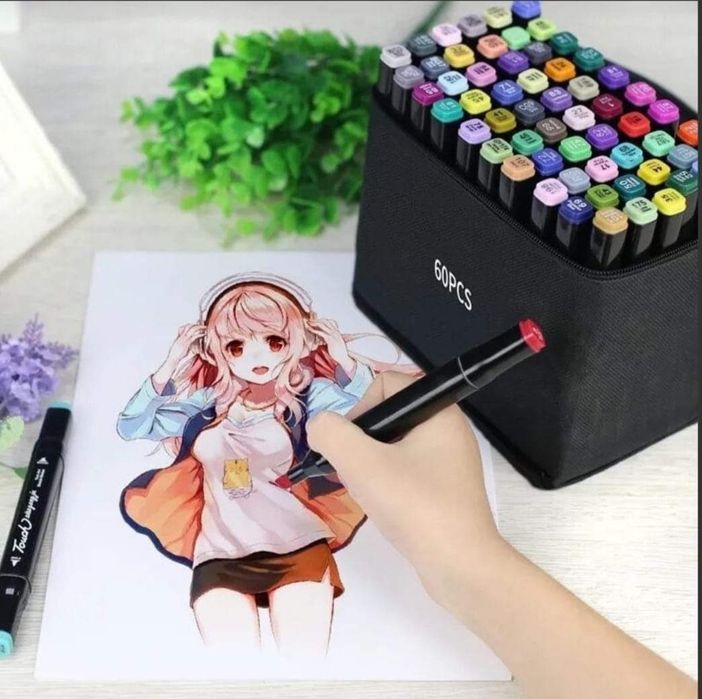 Маркери с тънък и дебел писец