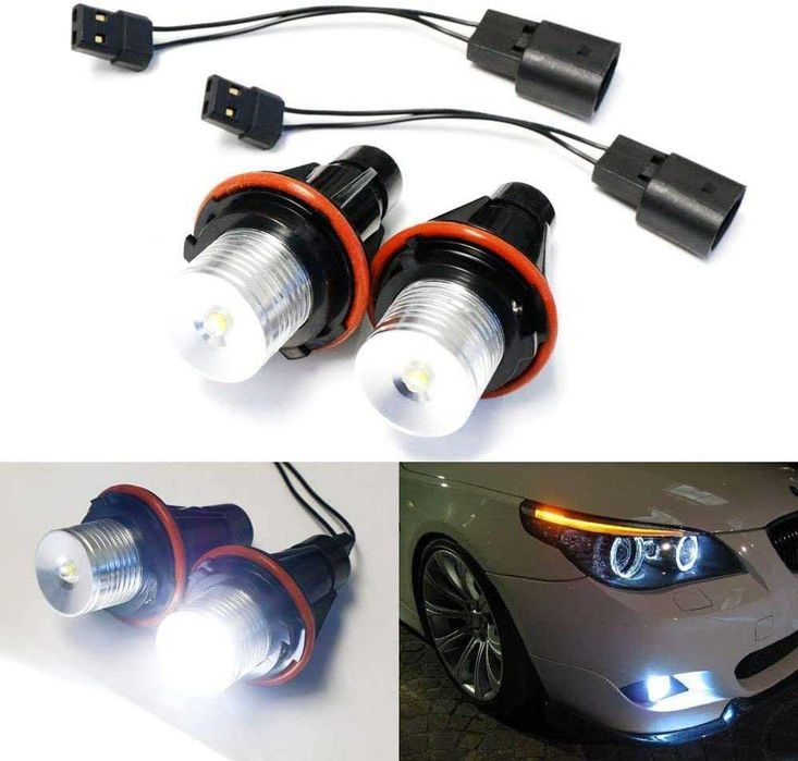 LED крушки Angel Eyes червени за BMW – с канбуси , бмв ангелски очи
