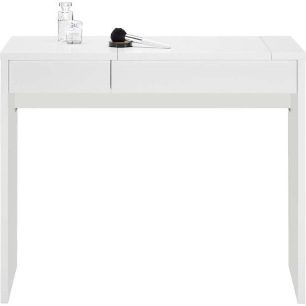 Бяла тоалетка с огледало