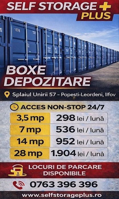 Boxe depozitare si birouri de inchiriat acces non stop