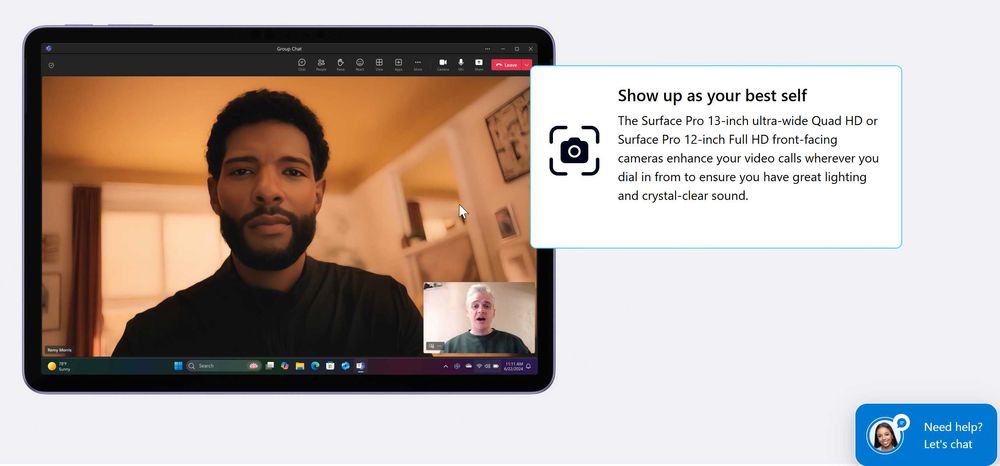 Microsoft Surface Pro 11, 2in1,13" OLED , X Elite-12 Core, 16GB, 256Gb