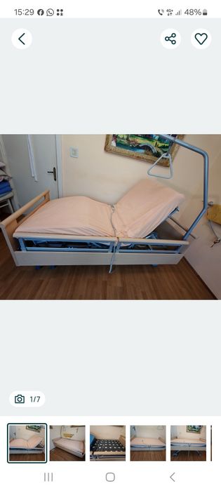 Vand pat electric cu telecomanda  marca BURMEIER ! Are și saltea antiescare
