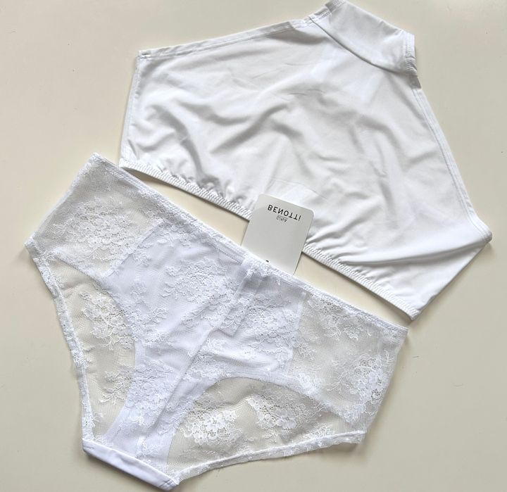 Нова бельо Shape control бикини, нови бели бикини Benotti