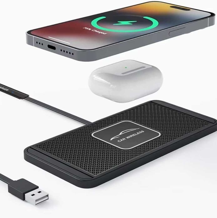 Универсално Бързо Безжично Зарядно за Кола – 15W Fast Charge