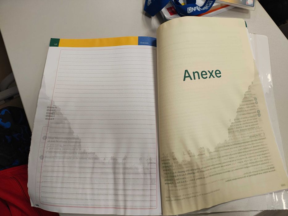 Caiet deja folosit de romana clasa a 6a încă în garanție stare buna