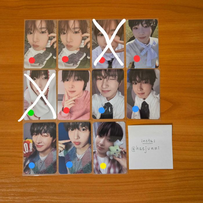 kpop photocards (nct, twice, red velvet)