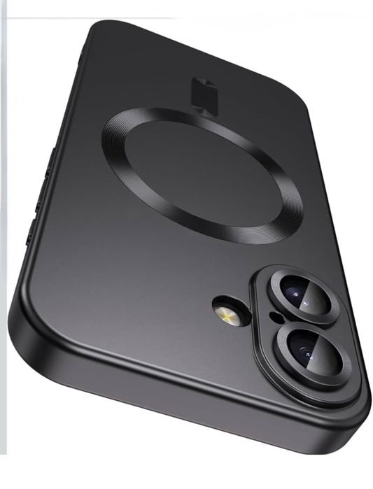 Iphone 16/17PRO/PLUS/MAX/AIR Husa Magsafe Tpu Neagra Full Camera Prote