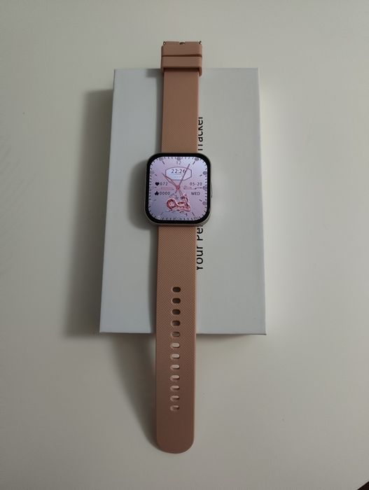 NOU Smartwatch cu ecran amoled curbat, autonomie 7 zile, subțire, monitorizare tensiune, glicemie, ritm cardiac, somn, compatibil android și IOS