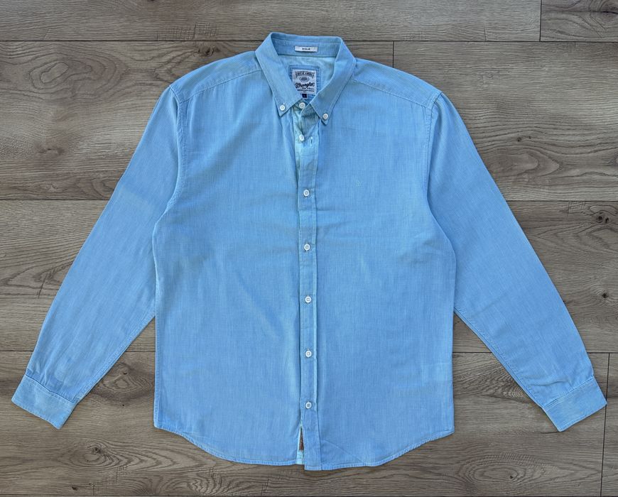 Camasa WRANGLER Maneca Lunga Carouri Albastru Barbati | Marime L