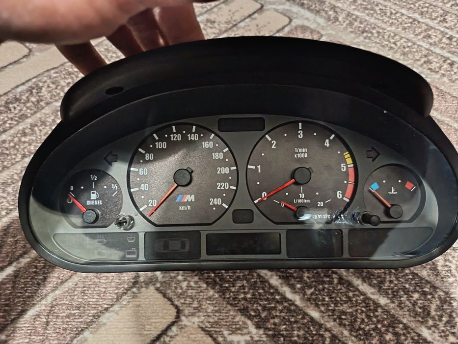 М циферблати за BMW E46 + бяла подсветка | Преработка на табла