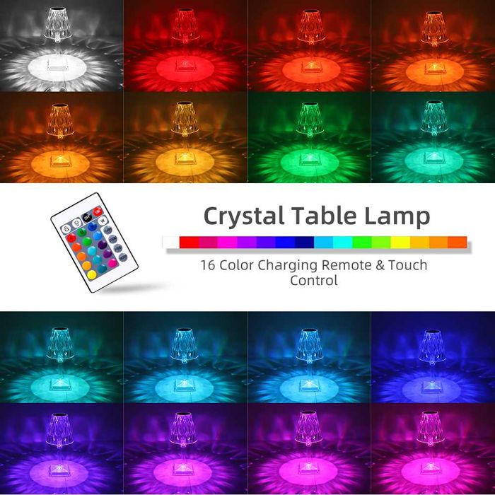 Lampa de masa Crystal Diamond