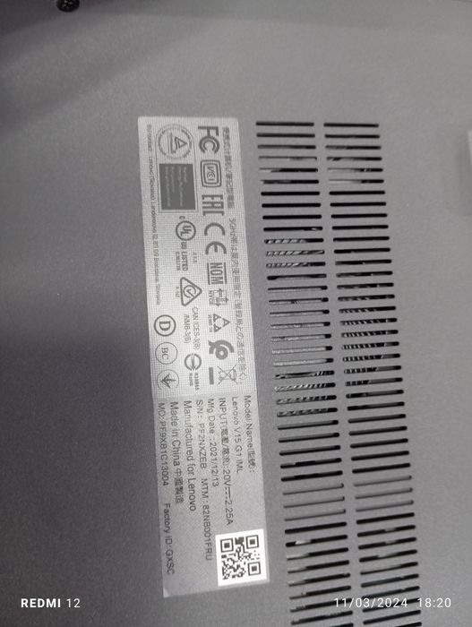 V15 G1-IML Laptop (Lenovo)-type 82NB