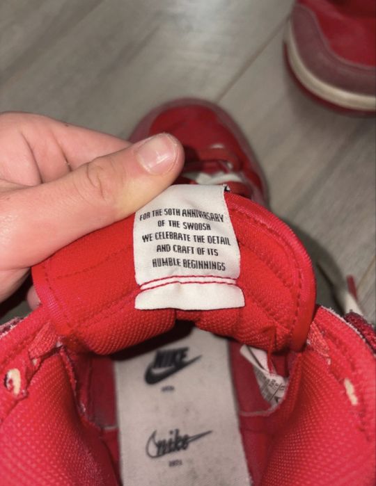 dunk high first use red