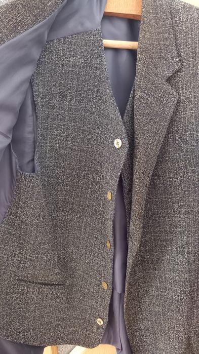 Vand sacou+vesta barbati,marime mare 54-56