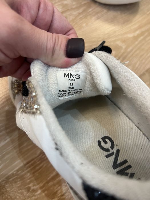 Кожаные кеды Mango , 32 рр , для девочки