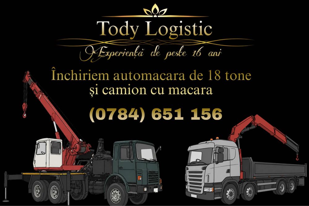 Automacara (macara) si Camion cu Macara de inchiriat Pascani