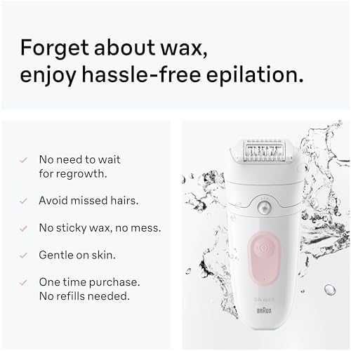 Нов Braun Silk Epil 5 Wet Dry Епилатор за Жени с Тример и Самобръсначка Браун 5-251