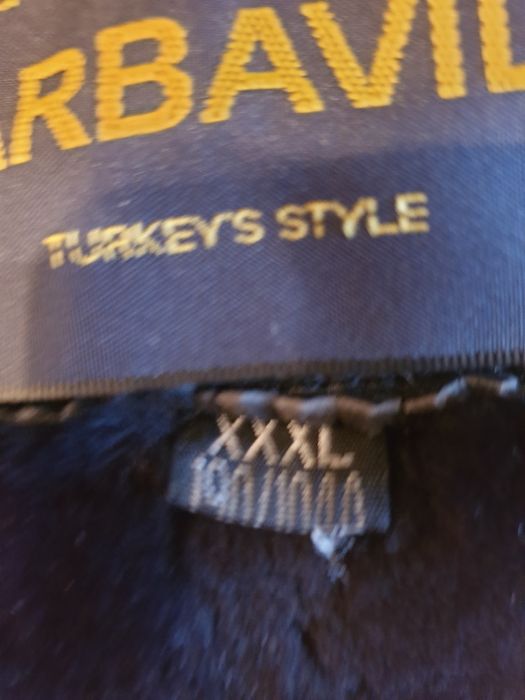 Дубленка кожанная чёрная