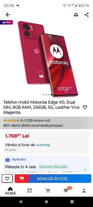 Telefon Motorola Edge 40 ÎN GARANTiE