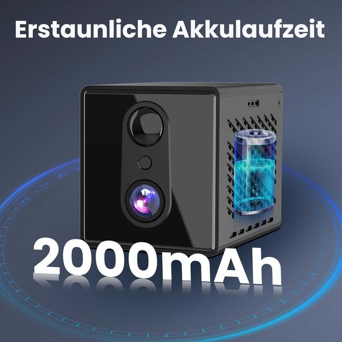 Mini cameră, cameră de supraveghere interioară 5G WiFi, cameră de supraveghere interioară, stocare gratuită în cloud, cameră cu baterie