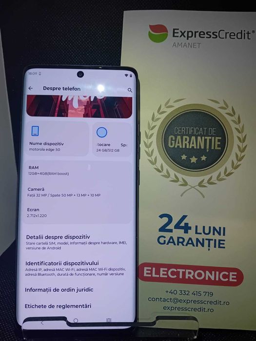 Motorola Edge 50 (Ag18 Tutora b.27592) Garantie 2 ani!