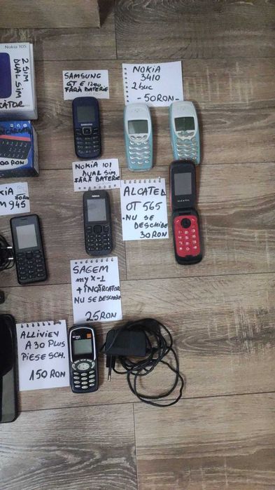 TelefoaneNOKIA 101,105.108,3310,3410 ALCATEL OT565, noi,folosite,piese