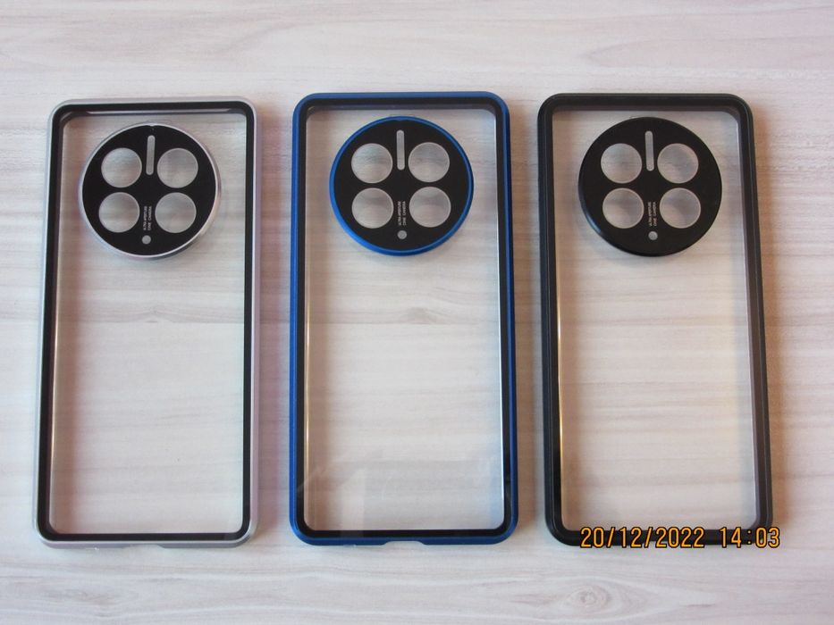 Huawei Mate 50 Pro / Двоен 360 магнитен кейс калъф с камера протектор