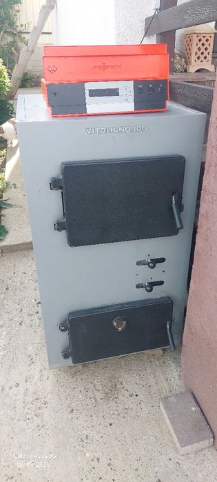 Vand centrala pe gazeificare Viesmann vitoligno 100s 25kw