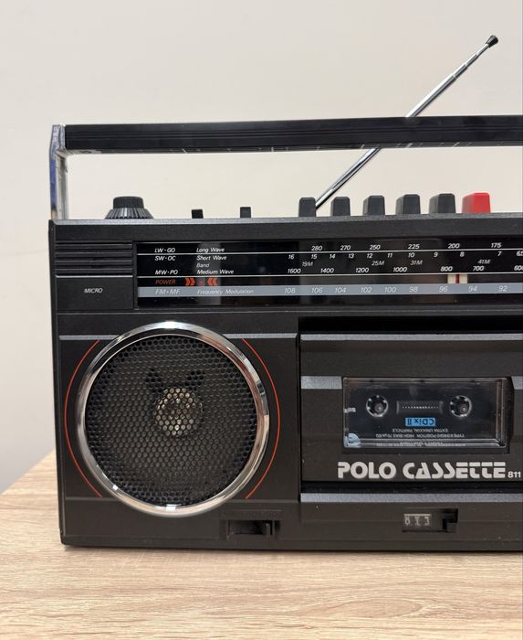 Ретро радиокасетофон ITT-Nokia Polo Cassette 811 - Boombox - Профилактиран
