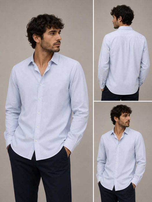 Рубашка ZARA Relaxed Fit (L)