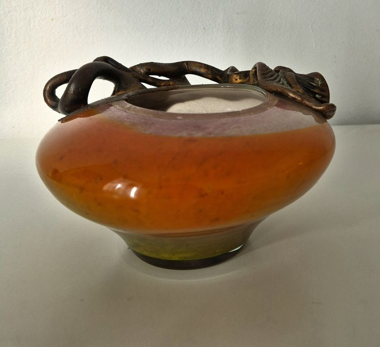 Filip Ravert Vas sticla ornament metalic