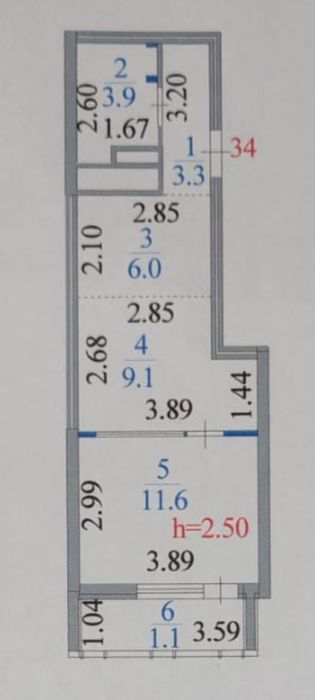 Квартира Евродвушка