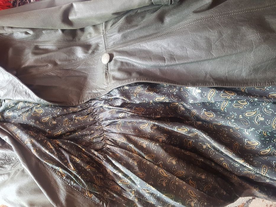 Плащ кожаный натуральный