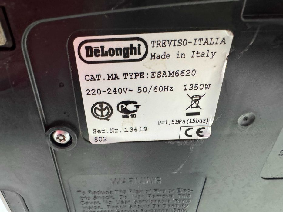 Кафемашина - Delonghi PrimaDonna ESAM6620 / 1350W, 15 bar, 1.8 l