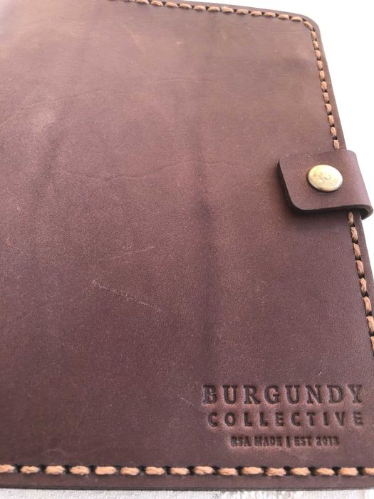 Калъф за пътуване BURGUNDY COLLECTIVE, есст. кожа ръчна изработка, ЮАР