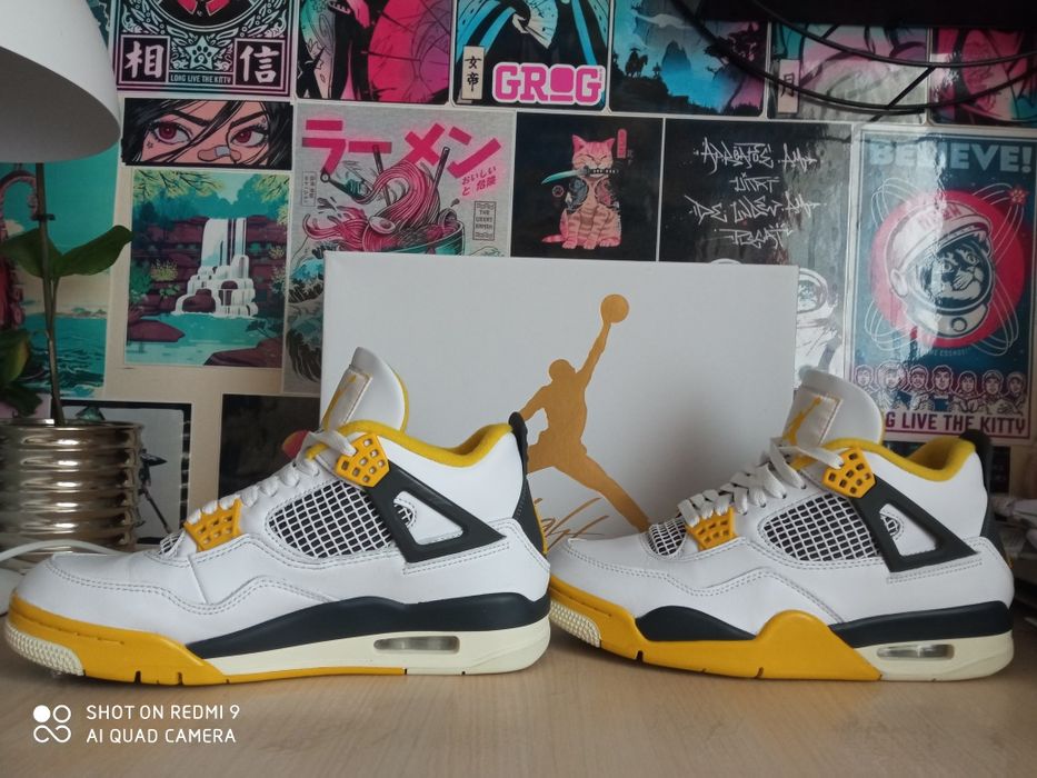 Jordan retro 4 vivid sulfur, 40,5 EU