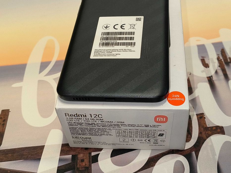 Xiaomi Redmi 12C nou Dual SIM 128GB Black