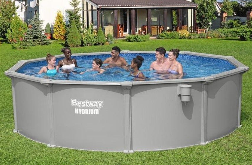НОВ Басейн метал HYDRIUM BESTWAY 4.57м-1.22м с 2 години гаранция