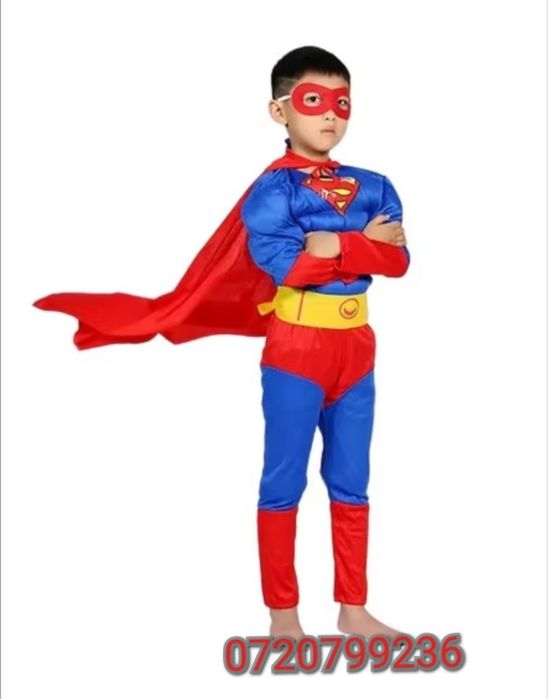 Costum supereroi cu mușchi 3 -9ani