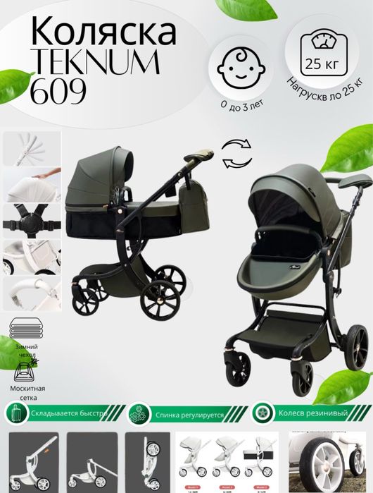 Коляска люлька прогулочный блок трансформер 3 в 1