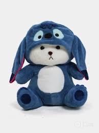 Ayiqcha oyinchoq uyinchoq (stich, teddy, kapshonkali)