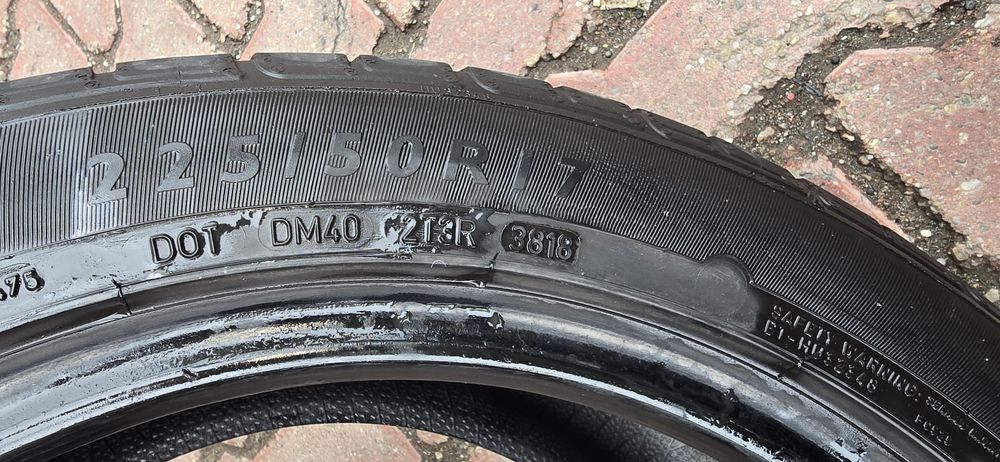 4 Anvelope vara bucăți  Dunlop sp sport și  hankook ventus prime