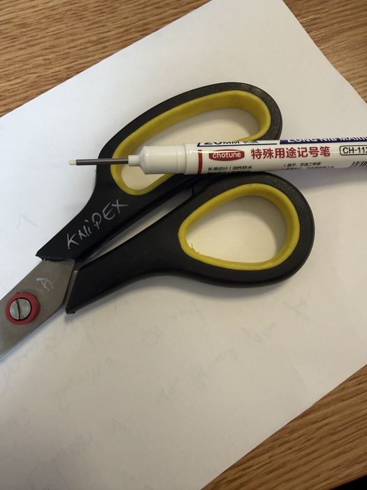 Marker alb varf lung