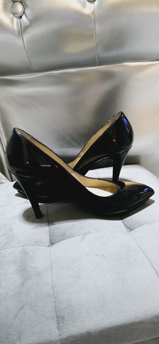 Pantofi guban piele lacuita