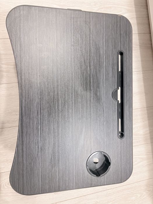 Măsuță pliabilă pentru laptop reglabilă, suport tabletă și suport pahar