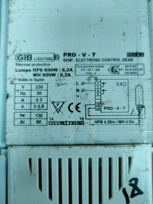 Дросел/баласт 600W