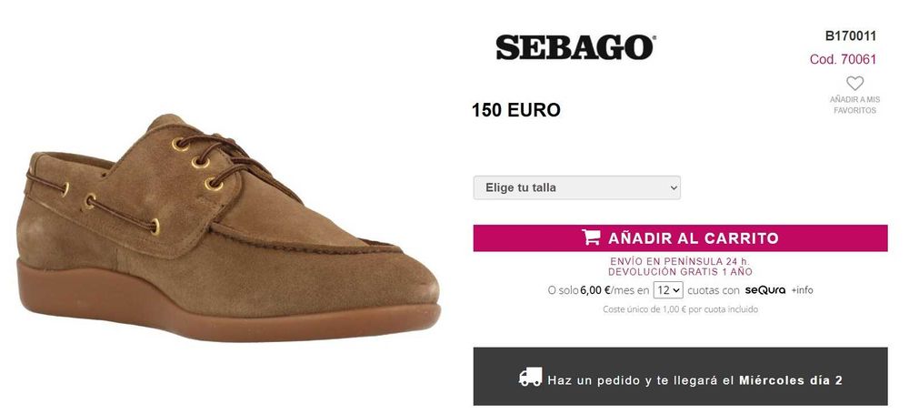 Pantofi derby premium Sebago SUA 41.5 piele naturala