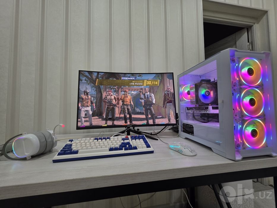 Gaming PC Core i5-12400F/ RTX4060 8GB PNY/ DDR5 16GB/ CURVED 27" 180Gz